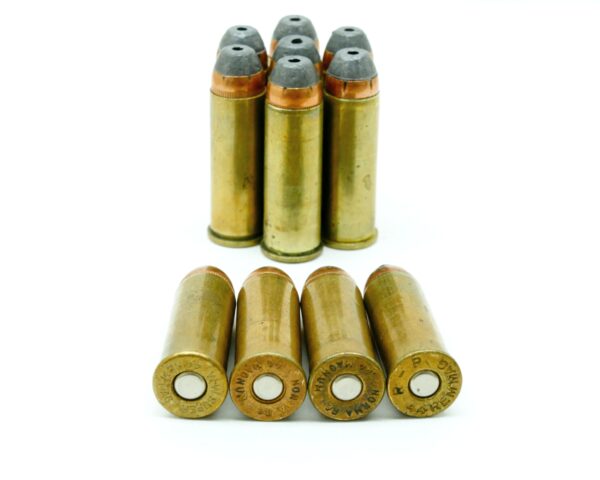 44 Magnum ammunition with 240 grain Boar's Head bullets