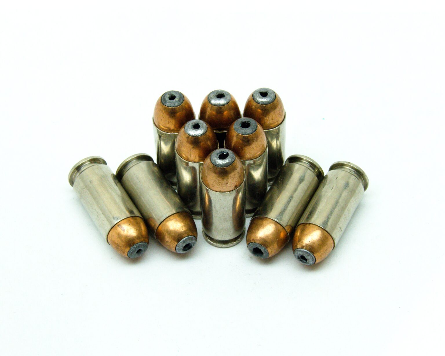 40 S&W 180 Grain Flat Nose Ammunition With JHP Bullets 20 Rounds Nickel ...