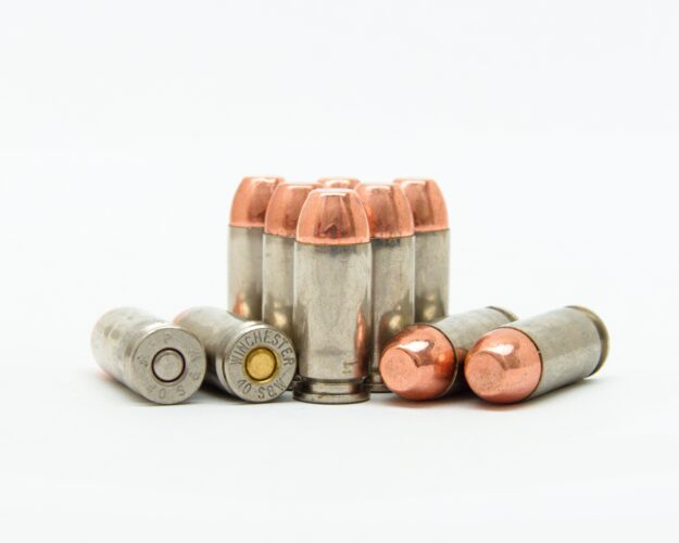 40 S&W 180 Grain Flat Nose Ammunition With Copper Plated Bullets 50 ...