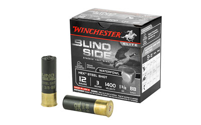 Winchester Ammunition Blind Side 12 Gauge 3″ 1.375 oz. Hex Shot Lead ...