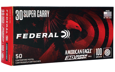 Federal American Eagle  30 Super Carry  100 Grain  Full Metal Jacket  50 Round Box AE30SCA