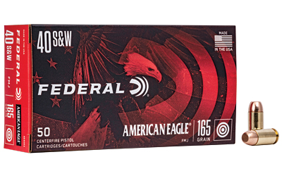 Federal American Eagle  40S&W  165 Grain  Full Metal Jacket  50 Round Box AE40R3