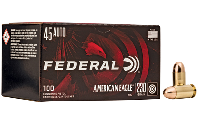 Federal American Eagle  45ACP  230 Grain  Full Metal Jacket  100 Round Box AE45A100