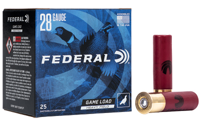 Federal Game Load  Heavy Field  28 Gauge  2.75"  #7.5  1oz  Shot  25 Round Box H28975