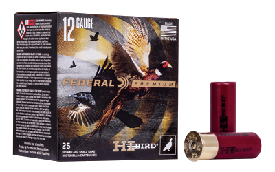 Federal Hi-Bird  12 Gauge  2.75"  #6  1 1/4 oz  Shot  25 Round Box HVF12H6