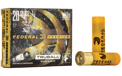 Federal Premium  Vital Shok  20 Gauge 3"  TruBall Slug  Hollow Point  3/4 oz  5 Round Box PB209RS