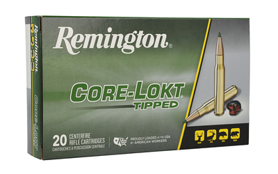 Remington CORE-LOKT  TIPPED  30-06 Springfield  180 Grain  Polymer Tip  20 Round Box 29037