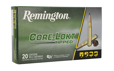 Remington CORE-LOKT  TIPPED  300 Winchester Short Magnum  150 Grain  Polymer Tip  20 Round Box 29043