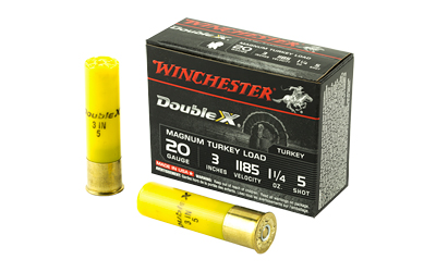 Winchester Ammunition Double X Magnum Turkey  20 Gauge  3"  #5  1.25oz.  Shotshell  10 Round Box X203XCT5