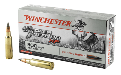 Winchester Ammunition Deer Season  300 WSM  150 Grain  Extreme Point Polymer Tip  20 Round Box X300SDS